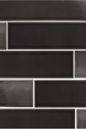 Super Prix Carrelage effet zellige 5x40 cm VITRAL BLACK